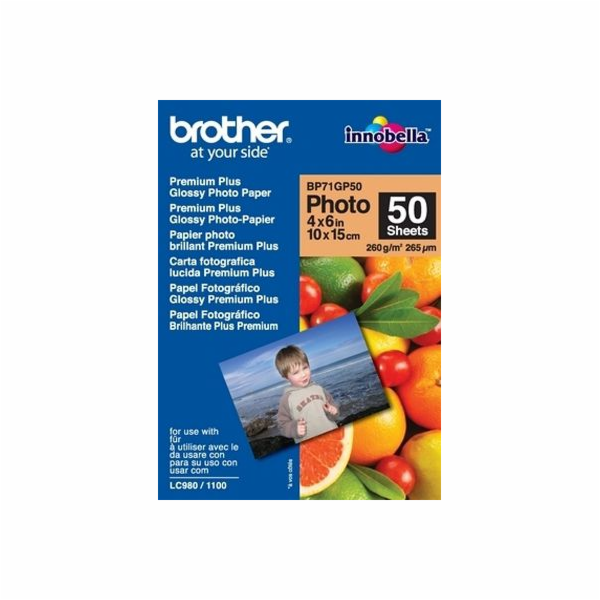 Fotopapír Brother pro tiskárnu A6 (BP71GP50)