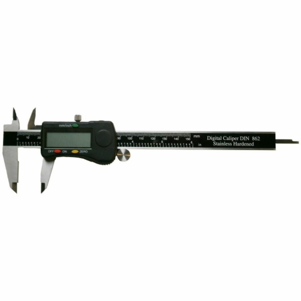 Posuvné měřítko Gimex 150 DIGITS. 3V/DATA/SQ role černá (...