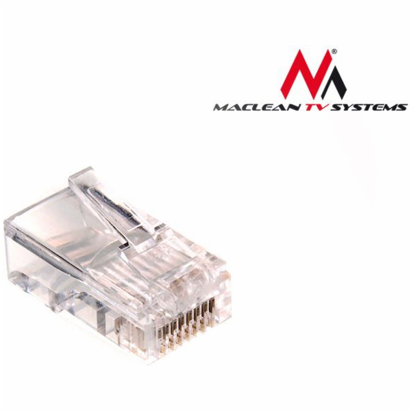 Maclean RJ45 zástrčka 8P8C 5e drát (MCTV-662) 100 ks