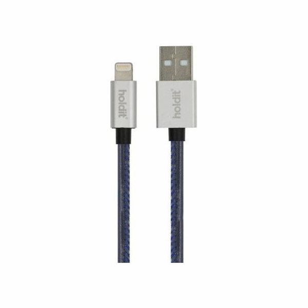 Holdit USB-A - Lightning kabel 1 m tmavě modrá (612663)