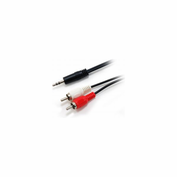 Equip Jack 3,5 mm – RCA (Cinch) kabel x 2 2,5 m černý (14...
