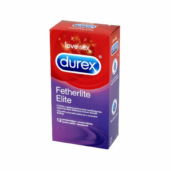 Durex Fetherlite Elite kondomy 12 ks