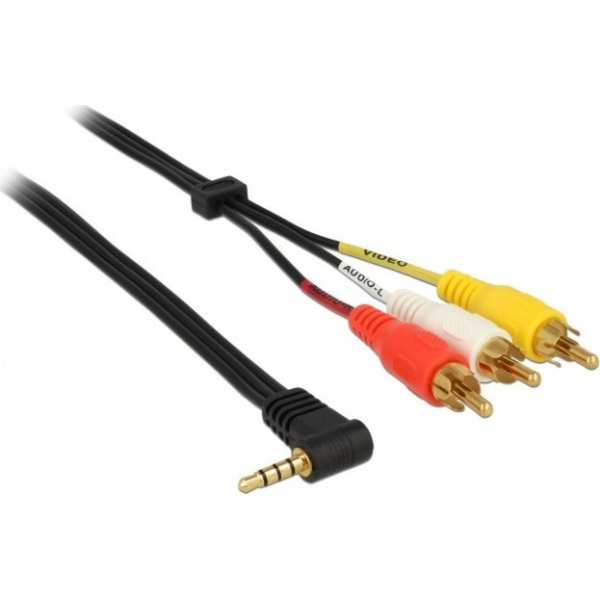 Delock Cable Jack 3,5 mm - RCA (Cinch) x3 1,5 m černý (84...