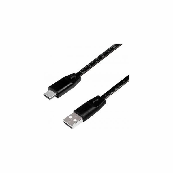 LogiLink USB-A - USB-C kabel USB 1 m černý (CU0157)