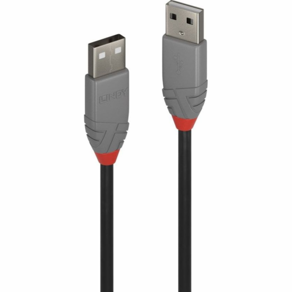 Lindy USB-A - USB-A kabel USB 5 m černý (36695)