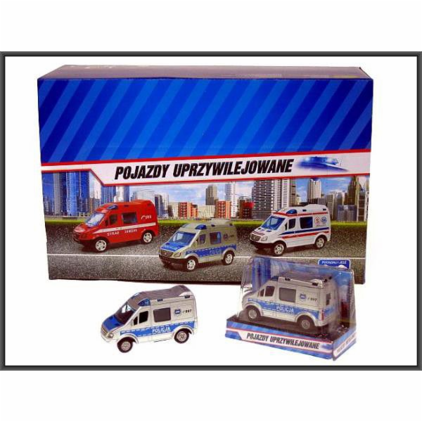 Hipo Mini Van Police 8 cm v krabici.