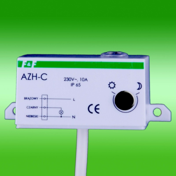 F&F Soumrakový spínač n/t 10A 230V 2-1000lx mini IP65 (AZ...