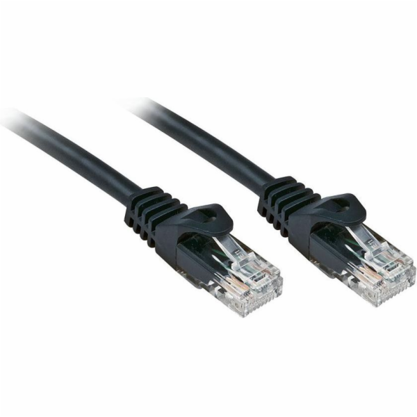 Lindy Patchcord Cat6, U/UTP, 2m, černý (48193)