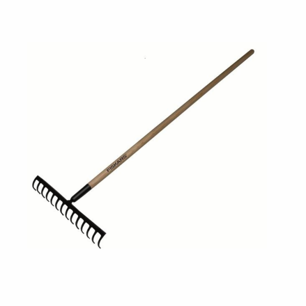 Fiskars zahradní hrábě Solid 30,5 cm s násadou 1014811