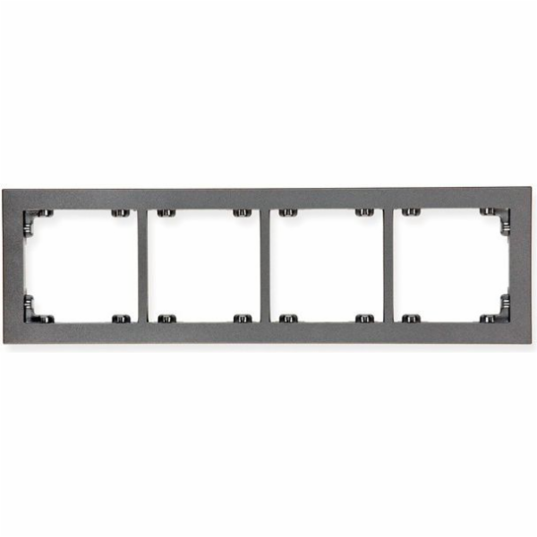 Karlik Deco quadruple frame graphite (11DR-4)