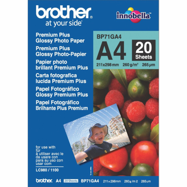 Fotopapír Brother pro tiskárnu A4 (BP71GA4)