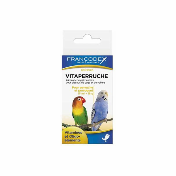 Francodex Vitamíny pro papoušky 15 ml + 18 g