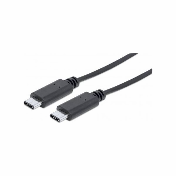 Manhattan USB-C – USB-C kabel USB 1 m černý (353526)