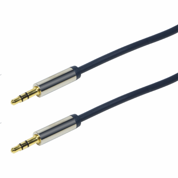 Kabel LogiLink Jack 3,5 mm – Jack 3,5 mm 1 m modrý (CA10100)