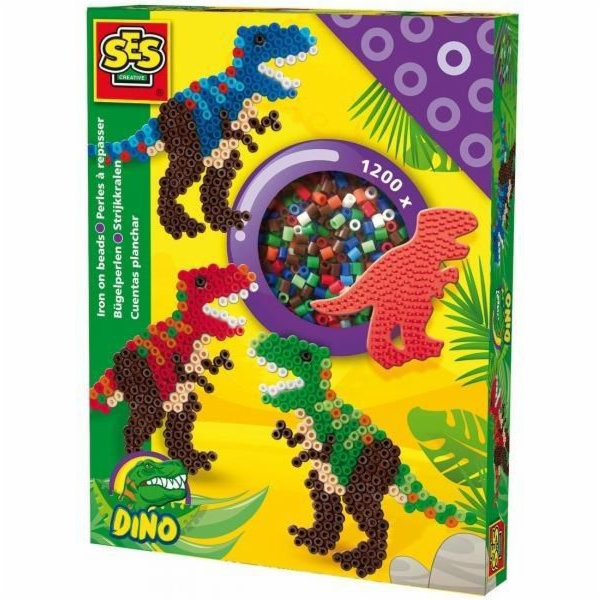 SES Nažehlovací žehličky na korálky - T-REX dinosaurus - ...