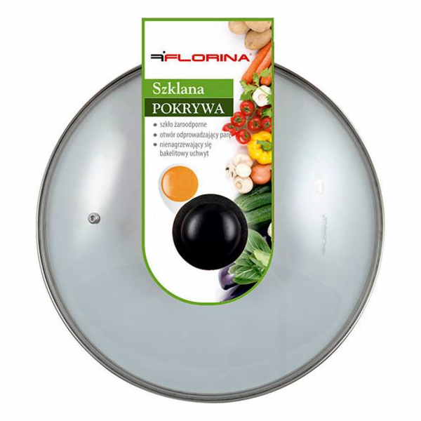 Sk Stiklinis dangtis, 28 cm