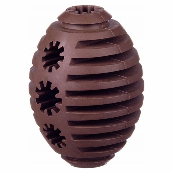 Hračka Barry King Dog na pamlsky Rugby, káva, 7-8 cm