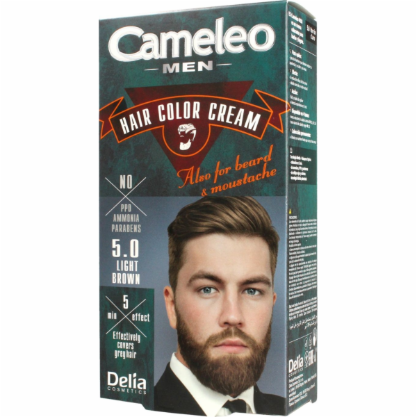 Delia Cosmetics Cameleo Men č. 5.0 Světle hnědá