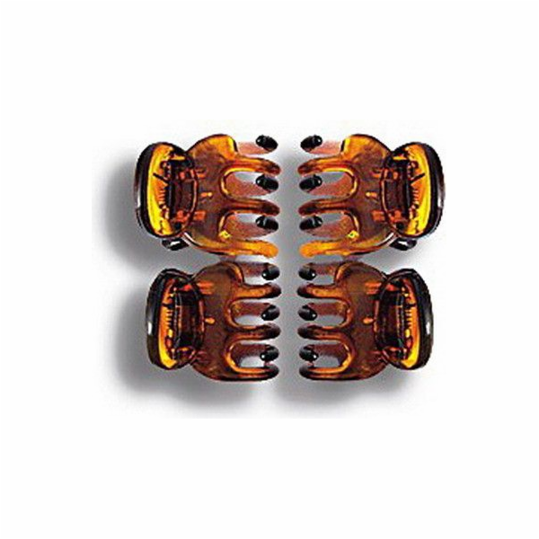 Donegal MINI BUCKLE černá/jantarová 4 ks FA-9930