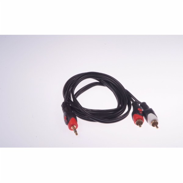 Libox Jack 3,5 mm - RCA (Cinch) kabel x2 1,5 m černý (LB0...