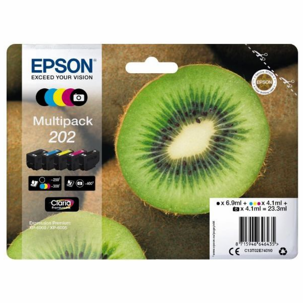 Inkoust Epson C13T02E74010 (černý, azurový, purpurový, fo...