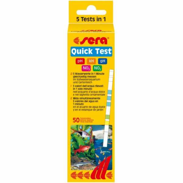 Sera TEST QUICK 5v1 50 pas.