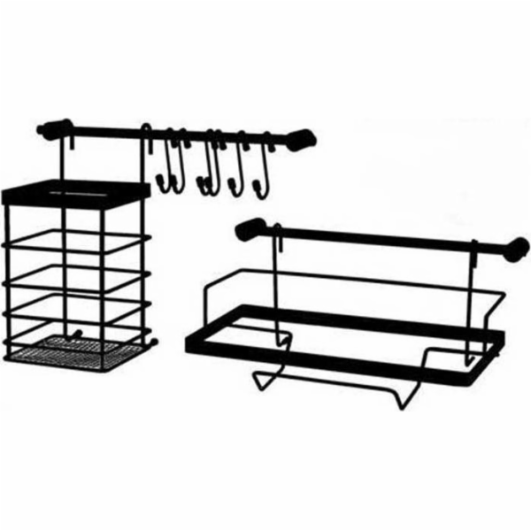 Metlex KUCHYŇSKÝ KROUŽEK 10 PRVKŮ. METLEX MX-4540 černá