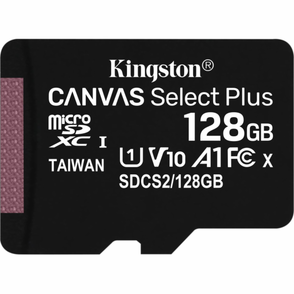 MicroSDXC karta Kingston Canvas Select Plus 128 GB Class ...