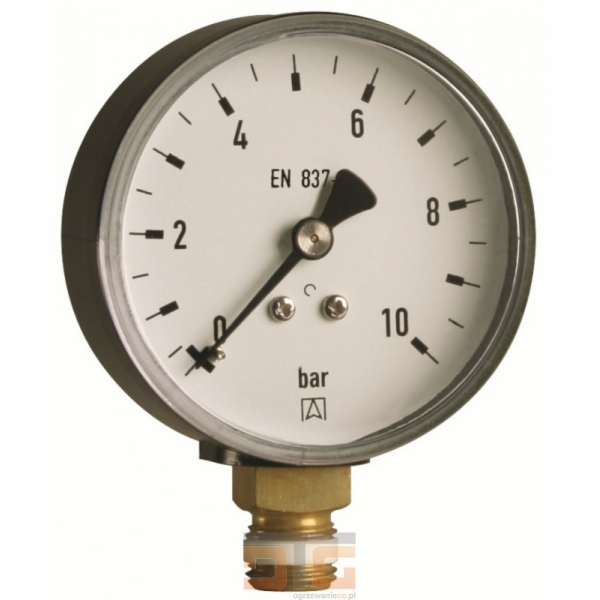 Afriso Topný manometr RF 63 AX O=63mm 0-10bar 1/4" Třída ...