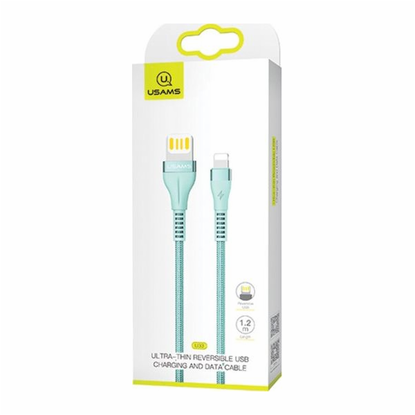 Usams USB-A – Lightning kabel 1,2 m modrý (63781-uniw)