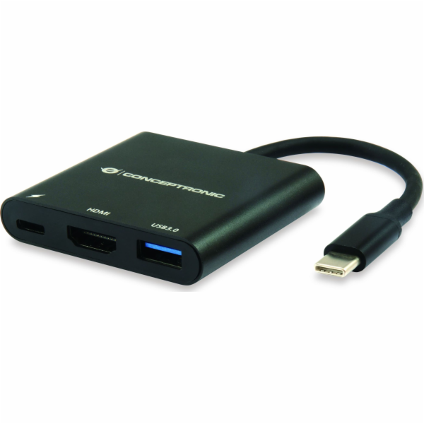Concepttronic DONN01B USB-C stanice/replikátor - HDMI + U...