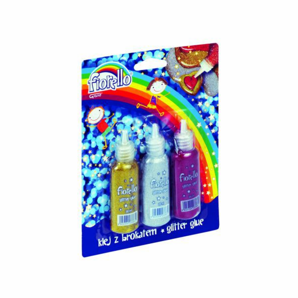 Fiorello Glitter lepidlo 3 barvy x 20ml (180670)