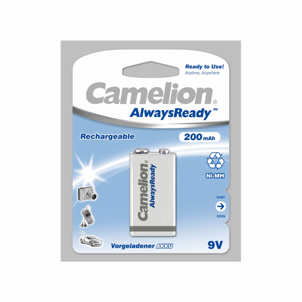 Camelion AlwaysReady 9V Block 200mAh baterie 1 ks.