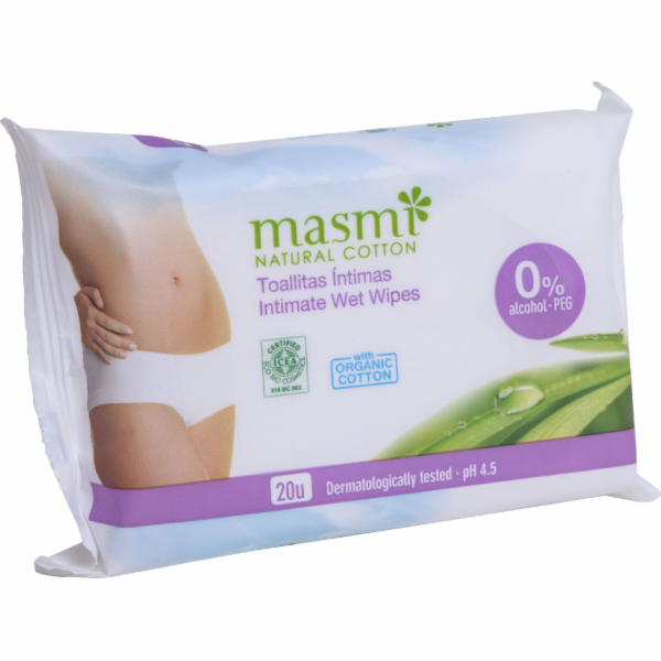 Masmi Vlhčené ubrousky pro intimní hygienu 20 ks