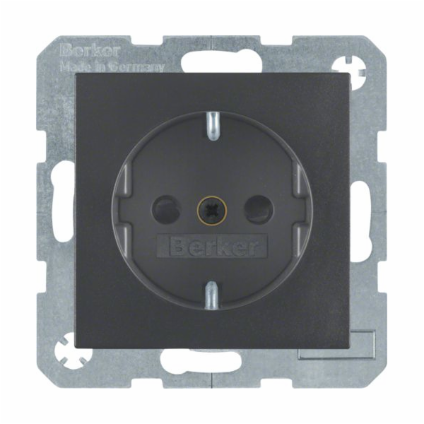 Berker Single zásuvka s/bez SCHUKO antracitová matná (472...