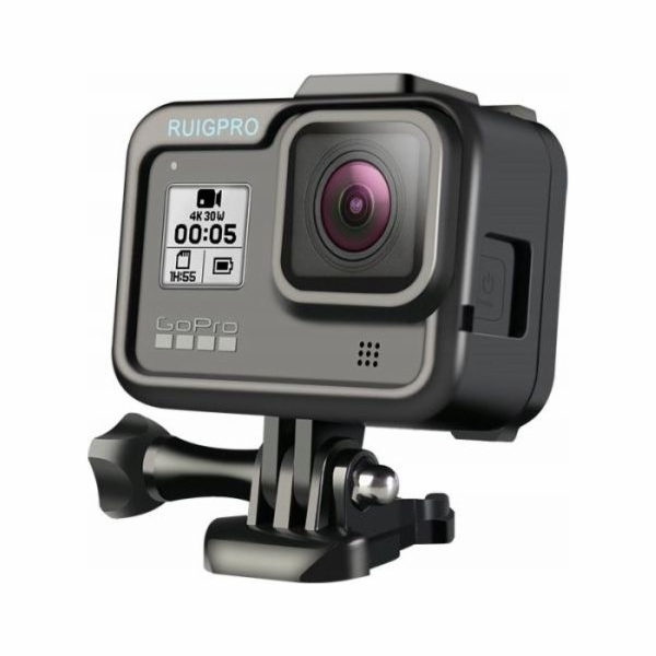 Ruigpro Frame Housing Iso Foot Mount pro Gopro Hero 8 Black