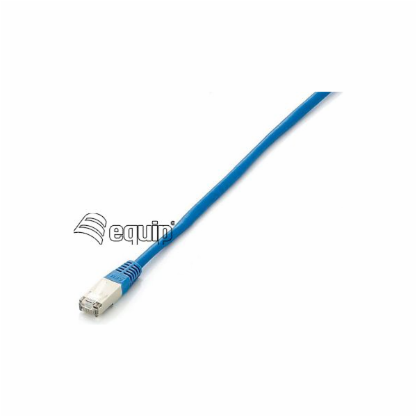 Equip Patchcord Cat6a, S/FTP, 10m, modrý (605636)