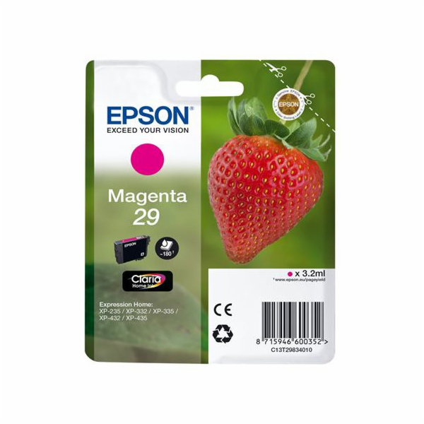 Inkoust Epson Claria Home SP 29 Magenta – C13T29834010