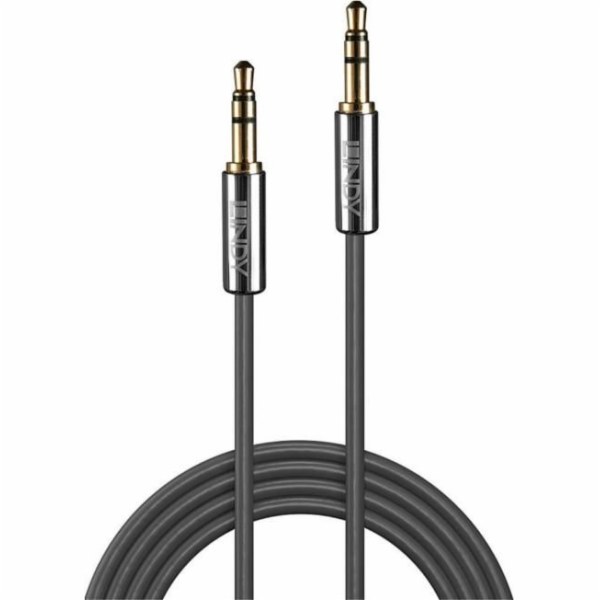 Lindy kabel Jack 3,5 mm - Jack 3,5 mm 5m stříbrný (35324)