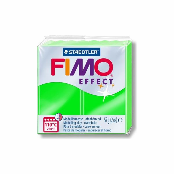 Fimo termosetová plastová hmota Efekt neonově zelená 57g