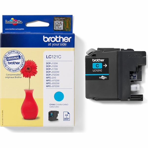 Inkoust Brother Cyan ink LC121C