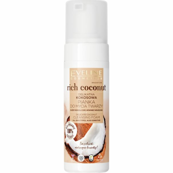 Eveline Kokosová čisticí pěna na obličej 150 ml