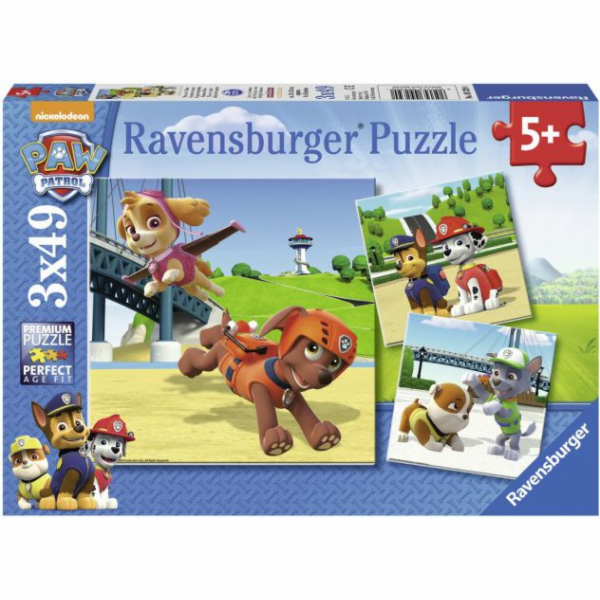 Puzzle Ravensburger 3v1. Tlapková patrola (RAP 092390)