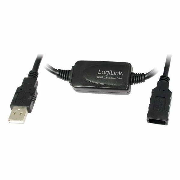 LogiLink USB-A - USB-A kabel USB 15 m černý (UA0145)