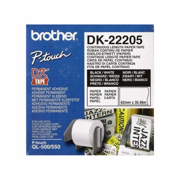Brother DK-22205 (černá na bílém)