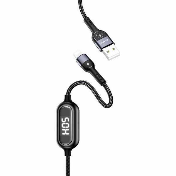 Usams USB-A – Lightning kabel 1,2 m černý (63800-uniw)