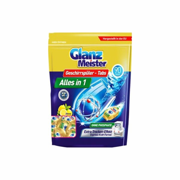 GlanzMeister GlanzMeister Alles in 1 tablety do myčky, 90...