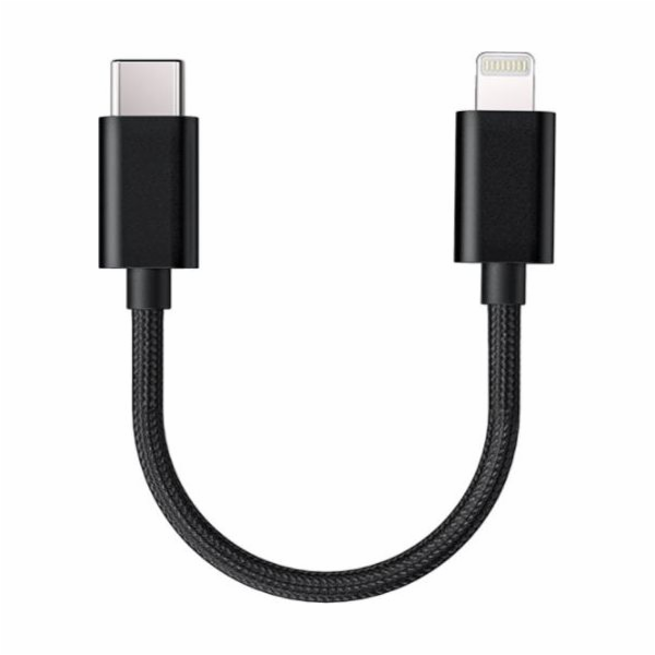 FiiO USB-C - Lightning USB kabel 0,1 m černý