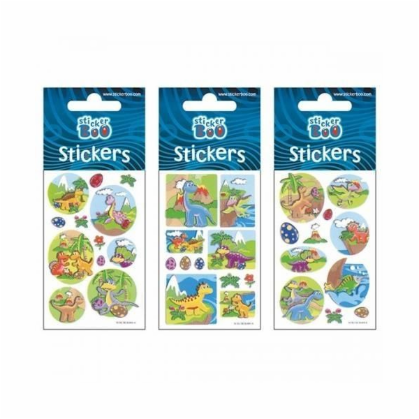 Samolepka BOO Samolepky BOO stříbrní dinosauři (262016)