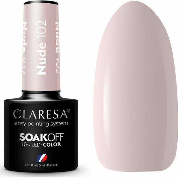 Claresa Claresa Soak Off UV/LED Nude hybridní lak 102 5g